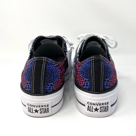 Converse Chuck Taylor AS Low Canvas Black Shoes Women's Platform Size 570518C - Picture 7 of 8